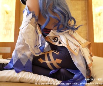 原◯ 甘雨のコスプレで耳舐めASMR♥【耳舐めASMR】Cosplay Ear Licking ASMR