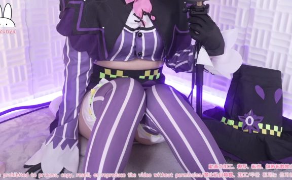 rizunya cosplay舔耳朵